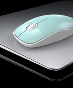 FD Wireless Mouse, V8 2.4G Optical Silent Cordless Mouse with USB Receiver and Manual, Slim Portable Travel Computer Mice for Laptop Desktop PC MacBook Chromebook, Mint Green 28 61wBKebDBDL