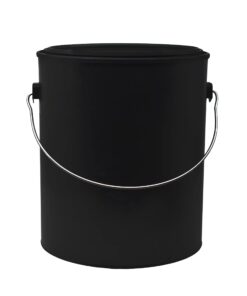 Plastic Paint Can (Black) - 1 Gallon Bucket w/Lid & Handle - Triple Lock Airtight Seal - Touchdown Bucket, Small Pail - Made from 100% USA Recycled Polypropylene Plastic 12 61wBSXTfSmS 4
