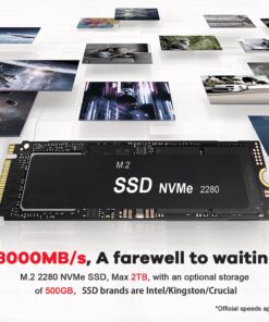 Beelink SER5 Mini PC Ryzen 5 5560U 6C/12T 8MB Cache, 16GB RAM 500GB NVME SSD, 4K Triple Display HDMI&DP&USB-C AUTO Power ON, WOL, PXE, Micro pc Gaming Computer SER5 5500U 16+500G 13 61wCVORZoLL