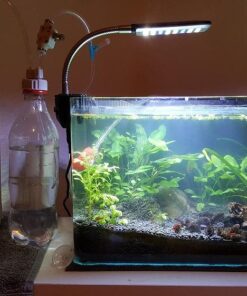 DIY CO2 Generator System Kit with Pressure Gauge Air Flow Adjustment Valve - Pressurized CO2 Kit for Aquarium Plants Tube Valve for Bottle - CO2 Regulator Aquarium for CO2 Diffuser - Grow System 46 61wClhrTDdL