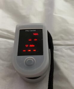 Zacurate Pro Series 500DL Fingertip Pulse Oximeter Blood Oxygen Saturation Monitor with Silicone Cover, Batteries and Lanyard (Royal Black) 39 61wDBCHP jL