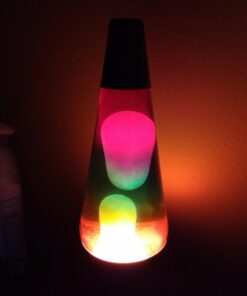 Lava Lite 2142 Colormax, White Wax, Clear Liquid, Tri-Colored Globe and Paintball Decal Base Abstract 19 61wDYGcX72L