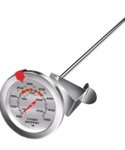Candy Thermometer Deep Fry/Jam/Sugar/Syrup/Jelly Thermometer with Stainless Steel Large 2" Dial & 9" Accurate Sensitive Long Probe Oil Thermometer Cooking Thermometer Candy DeepFry Thermometer-9 Inch Probe 20 61wDjMSDUiL