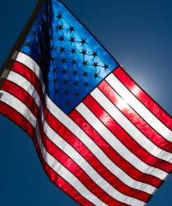 American Flag 3x5 Outdoor by Grace Alley, Embroidered Stars, Sewn Stripes, Heavy Duty, Hand Made and Fade Resistant - Long Lasting Nylon & Brass Grommets for Commercial Grade Durability, 100% Made in USA 34 61wFBwUiWrL