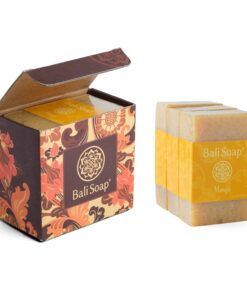 Bali Soap - Mango Natural Soap - Bar Soap for Men & Women - Bath, Body and Face Soap - Vegan, Handmade, Exfoliating Soap - 3 Pack, 3.5 Oz each 3.5 Ounce (Pack of 3) 5 61wFOLnmMDL