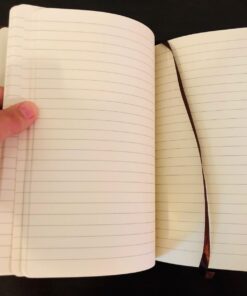 BEECHMORE BOOKS Ruled Journal Notebook - A5 Brown 160 Lined Pages 8.3 x 5.8 inch | Hardcover Leather Daily Journals For Writing - Thick 120gsm Cream Paper | Gifts for Men, Women, Notebooks For Work Chestnut Brown Large (5.75" x 8.25") 41 61wFZR5L5cL