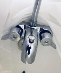 Heavy Duty 3 3/8" Centers Chrome Plated Diverter Clawfoot Tub Faucet Basic pack 13 61wFngDjDL