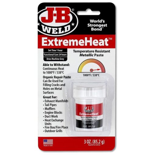 J-B Weld 37901 ExtremeHeat High Temperature Resistant Metallic Paste - 3 oz