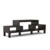 Furniture of America Everette Modern 3 Open Shelves TV Console/Stand with Wooden Legs, 60", Cappuccino 13 61wGjf5FfWL