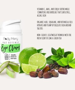 Body Merry Age Defense Eye Cream – Anti-Aging Treatment for Puffy Eyes, Dark Circles, Bags, Fine Lines and Wrinkles – Brightening Daily Face Moisturizer, 1.7 oz 30 61wGwihNF3L