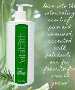 Vitabath Original Spring Green Moisturizing Bath & Shower Gel Wash Intoxicating Botanical Skin Rejuvenation, Hydrating Dry Skincare, Body Cleanser & Foaming Gelee - 21 oz Patchouli 1.31 Pound (Pack of 1) 20 61wH77jEM7L