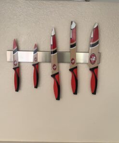 Modern Innovations 16 Inch Stainless Steel Magnetic Knife Bar with Multi-Purpose Functionality as a Knife Holder, Knife Strip, Magnetic Tool Organizer, Art Supply Organizer & Home Organizer 24 61wH78OJuZL