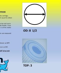 Baleen Filters 65 sq. ft. Pool Filter Replaces Unicel C-8465, Pleatco PWK65, Filbur FC-3960-Pool and Spa Filter Cartridges Model: AK-7007 11 x 11 x 11 inches 13 61wJd5xXWmL