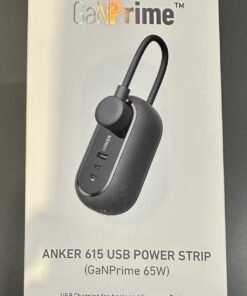 Anker GaNPrime 65W Charging Station, 615 USB C 5-in-1 Power Strip for Travel and Work with 2AC,2 USB C, USB A, 3ft,Power Delivery for iPhone 15/15 Plus/15 Pro/15 Pro Max,and More(Black) Black 74 61wK6o8SXYL