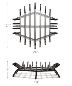 UniFlame, C-1541, 24 in. x 24 in. Hex Bar Log Grate 24 inch 22 61wL9T3qPHL