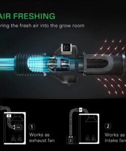 VIVOSUN Ventilation Kit 8 Inch 740 CFM Inline Duct Fan with 8" x 22" Carbon Filter Odor Control System with Australia Virgin Charcoal for Grow Tent Ventilation Z8 w/ carbon filter 9 61wM1AE3H0L 1