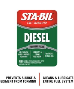 STA-BIL Diesel Fuel Stabilizer And Performance Improver - Keeps Diesel Fuel Fresh For Up To 12 Months - Lubricates And Cleans The Fuel System - Treats up to 320 Gallons per 32 fl. oz. (Pack of 4) 32 Fl. oz. (Pack of 4) 15 61wN6163WL
