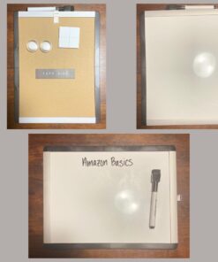 Amazon Basics Small Dry Erase Whiteboard, Magnetic White Board with Marker and Magnets - 8.5" x 11", Plastic/Aluminum Frame 8.5"x11" 42 61wNTfkvPRL