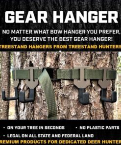 TREESTAND GEAR HANGER - THE ORIGINAL - PREMIUM COMPONENTS - NO PLASTIC PARTS - ON YOUR TREE IN SECONDS - PUBLIC LAND LEGAL - MADE TO LAST A LIFETIME - TREESTAND HANGERS FROM TREESTAND HUNTERS 23 61wO6AXxHL