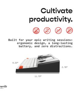 Freewrite Smart Typewriter | Digital Typewriter with E Ink Display for Distraction-Free Writing | WiFi-Enabled Word Processor Syncs Directly to The Cloud | Dedicated Drafting Machine for Authors - Image 4