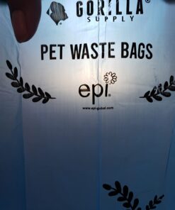 GORILLA SUPPLY Dog Poop Waste Bags with Dispenser and Leash Tie, 9" x 13", Blue, 1000 Count 41 61wOYwanTHL