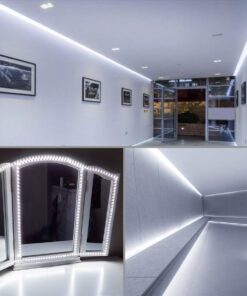 Lepro 12V LED Strip Light, Flexible, SMD 2835, 300 LEDs, 32.8ft Tape Light for Home, Kitchen, Party, Christmas and More, Non-Waterproof, Daylight White, Pack of 2(Not Include Power Adapter) 32.8 ft 29 61wPC7SAXPL