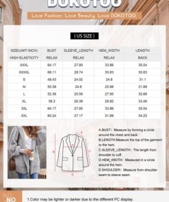 Dokotoo Womens 2023 Winter Long Sleeve Solid Fuzzy Fleece Open Front Hooded Cardigans Jacket Coats Outerwear with Pocket XX-Large A Black 13 61wPKYxwCrL