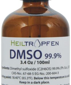 Low odor DMSO - Dimethyl sulfoxide liquid 3.4 Oz - 100 ml | Pharmaceutical grade ingredient | High purity | Heiltropfen® 19 61wPTcWU7OL