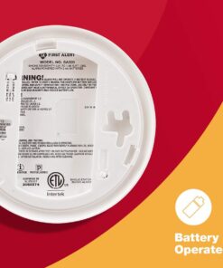First Alert SA320FF Dual-Sensor Smoke and Fire Alarm, Battery Powered, Frustration-Free Packaging, White , 1 Pack 21 61wQLCkG35L