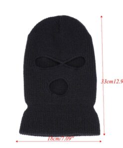 SUNTRADE 2pcs 3-Hole Ski Face Mask Balaclava,Full Face Mask for Winter Outdoor Sports Black 13 61wRaDKeKRL