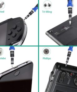 ORIA Precision Screwdriver Set, 86 in 1 Repair Tool Kit, Screwdriver Kit with Portable Bag for Game Console, Tablet, PC, Macbook and Other Electronics, Blue 45 61wS PpsYZL