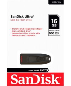 SanDisk Cruzer Ultra 16GB USB 3.0 Flash Drive SDCZ48-016G-U46 up to 100MB/s (Pack of 5) 10 61wSIQwT3RL