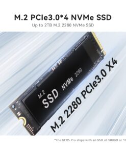 Beelink Mini PC AMD Ryzen 7 5700U Up to 4.3GHz 8C/16T, SER5 16GB RAM 1TB SSD Graphics 8core 1900 MHz, M.2 SSD NVME 2280 Mini Computer WiFi 6/BT5.2/HDMI/DP/USB3.2,Gaming/Office R7-5700U 16G+1TB 13 61wU ggr9JL