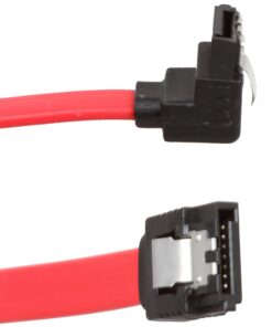 Relper-Lineso 6 Pack 90 Degree Right-Angle SATA III Cable 6.0 Gbps with Locking Latch 18Inch (6X Sata Cable Red) 15 61wULInowjL