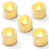 Homemory 12-Pack Flameless LED Tea Lights Candles Battery Operated, 200+Hour Fake Electric Candles TeaLights for Votive, Aniversary, Wedding Centerpiece Table Decor, Funeral, Halloween, Christmas Warm White Glow, White Base Pack of 12 10 61wUpyw9cIL