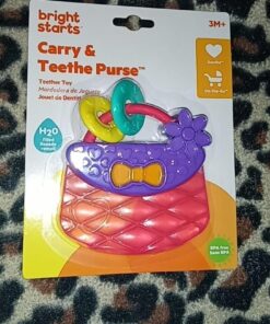 Bright Starts Carry & Teethe Purse Chillable Teether Toy, Ages 3 months +, Pretty in Pink 29 61wXo4hXQTL 1