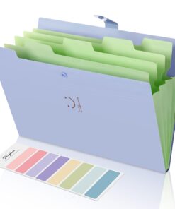 SKYDUE Letter A4 Paper Expanding File Folder Pockets Accordion Document Organizer (Purple) 1 Purple 25 61wZIus2L