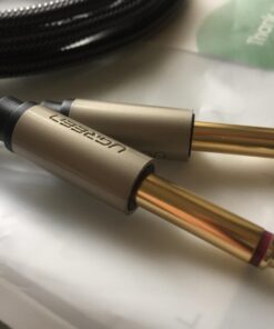 UGREEN 1/8 to 1/4 Stereo Cable 3.5mm TRS to Dual 6.35mm 1/4 TS Mono Y Splitter Audio Cord Adapter Compatible with iPhone, PC, Computer Sound Card, Mixer, Multimedia Speaker, Home Stereo System 6FT 38 61waHYLDBgL