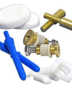 Danco 10770 Toilet Closet & Tank Gaskets, Adjustment is 1" to 3", Brass Adjustment is 1" to 3" Mounting Bolts 5 61waZop2K9L