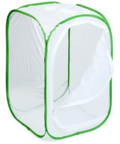 RESTCLOUD Insect and Butterfly Habitat Cage Terrarium Pop-up 24 Inches Tall with 10Pcs 10ML Floral Tubes 35 61wbocKxX6L 1