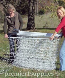 Premier 48" PoultryNet® Electric Fence 12/48/3, 164', Double Spike, White 14 61wcCuReLL