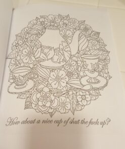 Calm the F*ck Down: An Irreverent Adult Coloring Book Paperback, Coloring Book 50 61wdDlANFnL