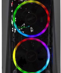 SkyTech Blaze II Gaming Computer PC Desktop – Ryzen 5 2600 6-Core 3.4 GHz, NVIDIA GeForce GTX 1660 6G, 500G SSD, 8GB DDR4, RGB, AC WiFi, Windows 10 Home 64-bit 2600 | GTX 1660 29 61wf8bgOlsL