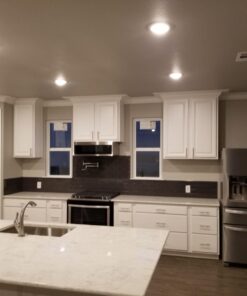 PARMIDA (12 Pack) 5/6 Inch Dimmable LED Disk Light Surface Flush Mount 15W, UL Listed, Recessed Retrofit Ceiling Lights, Energy Star, Installs into Junction Box Or Recessed Can,1050lm - 3000K 3000k (Soft White) 39 61wfnCg0niL