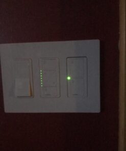 Lutron Caseta Smart Lighting Switch for All Bulb Types or Fans | Neutral Wire Required | PD-6ANS-WH | White 1 Pack Smart Switch 44 61wgwk1vnmL