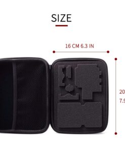TEKCAM Action Camera Carrying Case Protective Storage Bag Compatible with Gopro Hero 12 11 10 9 8 7/AKASO EK7000/Brave 4/Brave 7 LE/Brave 8/APEMAN/APEXCAM/Dragon Touch Action Camera (Medium) Case-Medium 11 61wh42TBtUL