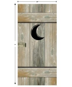 Outhouse Door Cover Party Accessory (1 count) (1/Pkg) 1 Outhouse 18 61wh7hOv4PL