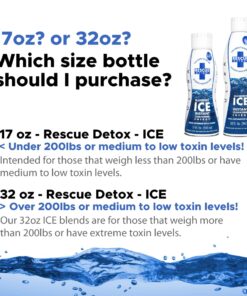 Rescue Detox - ICE - Blueberry Flavor - 32 oz | Works in 90 Minutes Up to 5 Hours - Concentrated Cleansing Drink with B Vitamins 9 61whNHqCAiL