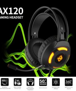 Ajazz AX120 Stereo Gaming Headset Noise Cancelling Over Ear Headphones with Mic Bass Surround Soft Memory Earmuffs 50mm Pink 13 61whOn8rbVL
