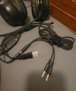 OLANRUN Gaming Headset, Stereo PS5 Headset PS4 Headset Xbox One Headset PC Headset, 9 Colors RBG Gaming Headphones with Mute Microphone for PC, PS4, PS5, Xbox, Switch (Black) 27 61whmcGEiL